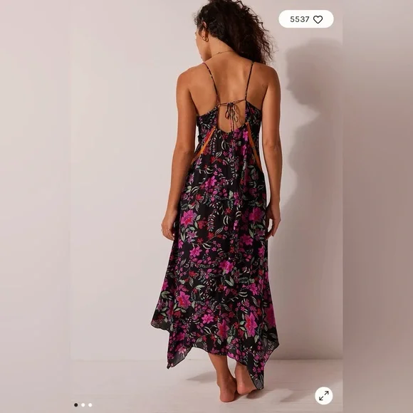 NWT Free People There She Goes Printed Maxi Slip Dress - Picture 3 of 3